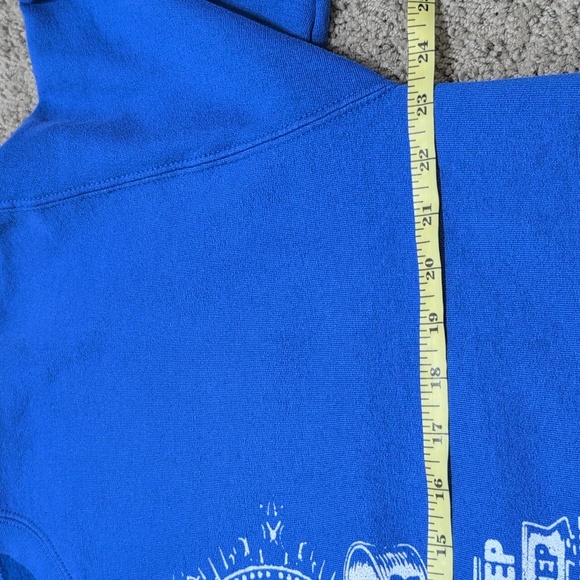 My Cats Prayer Gildan Blue Crewneck Sweatshirt Size Large Vintage Inspired Funny - Picture 7 of 10